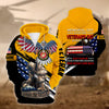 BlueJose Premium Memorial Day Is For Them US Veteran Zip Hoodie
