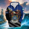 BlueJose Premium Eagle US Veteran Zip Hoodie