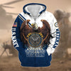 BlueJose Premium Eagle US Veteran Zip Hoodie