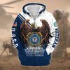 BlueJose Premium Eagle US Veteran Zip Hoodie