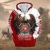 BlueJose Premium Eagle US Veteran Zip Hoodie