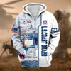 BlueJose Premium Honoring All Who Served US Veteran Zip Hoodie
