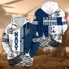 BlueJose Premium Proudly Served US Veteran Zip Hoodie