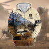 BlueJose Premium Proudly Served US Veteran Zip Hoodie