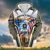 BlueJose Premium Honoring All Who Served US Veteran Zip Hoodie