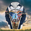 BlueJose Premium Honoring All Who Served US Veteran Zip Hoodie