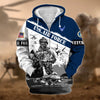 BlueJose Premium Honoring All Who Served US Veteran Zip Hoodie