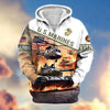 BlueJose Premium Proudly Served US Veteran Zip Hoodie