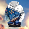 BlueJose Premium Proudly Served US Veteran Zip Hoodie