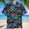 Bluejose Crazy Hot Rod Drag Racing Hawaiian Shirt
