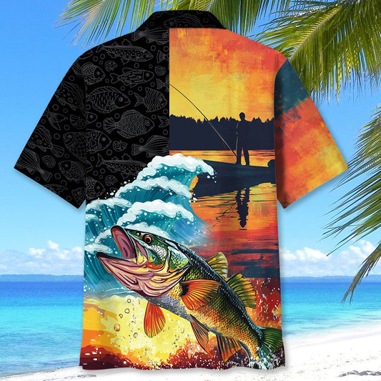 BlueJose Fishing WTF Where's The Fish Hawaiian Shirt