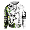 BlueJose Love Hunting, Personalized Hunting All Over Shirt, Personalized 3D Hoodie For Hunting Lover