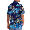 Bluejose Personalized Hot Rod Blue Style Hawaiian Shirt