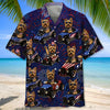 Bluejose 4th Of July Funny Yorkshire Terrier Hot Rod Hawaiian Shirt