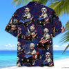 Bluejose 4th Of July Funny Dalmatian Hot Rod Hawaiian Shirt