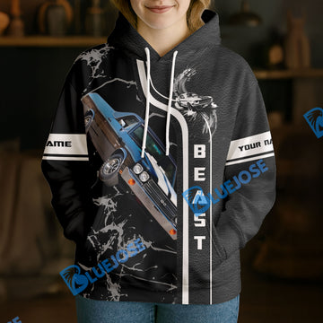 Bluejose Personalized 1970 Chevrolet El Camino SS Beast Mode Muscle Car 3D Hoodie