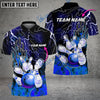 BlueJose Bowling And Pins Electro And Pyro Customized Name 3D Shirt (6 Colors)