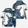 BlueJose Her Buck His Doe, Personalized Hunting All Over Shirt, Personalized 3D Hoodie For Hunting Lover