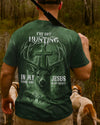 BlueJose I've Got Hunting In My Veins And Jesus In My Heart Green Shirt, Personalized Hunting 3D Shirt