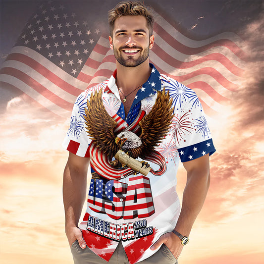 BlueJose America 250 Years 1776 - 2026 Hawaii Shirt