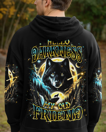 HELLO DARKNESS MY OLD FRIEND WOLF ALL OVER PRINT - YHHN0912251