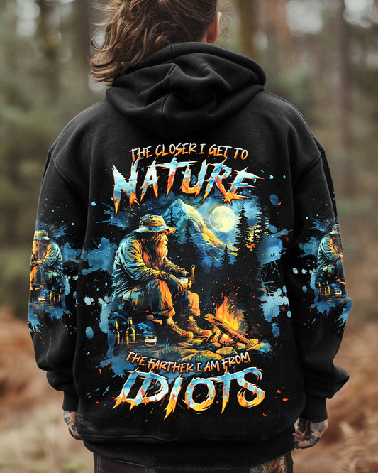 THE CLOSER I GET TO NATURE BIGFOOT ALL OVER PRINT - TLNT2509241