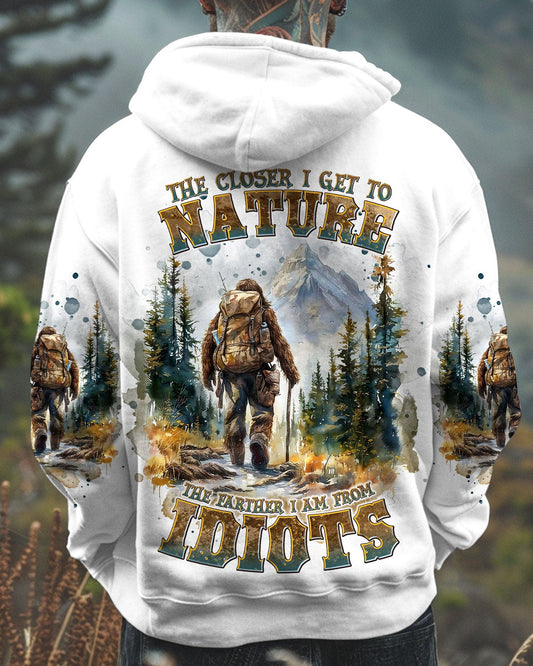 THE CLOSER I GET TO NATURE BIGFOOT HIKING ALL OVER PRINT - TLNT1009242