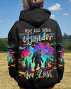 NOT ALL WHO WANDER ARE LOST BIGFOOT COLORFUL ALL OVER PRINT - TLNT2810241