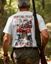 BlueJose Hunting Peace Carrying Faith And Maybe A Duck Shirt, Personalized Hunting 3D Shirt