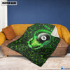 BlueJose Custom Name Billiards 8 Ball Green Blanket