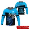 BlueJoseI Play Darts Because I Like It Personalized Name, Team Name Hoodie