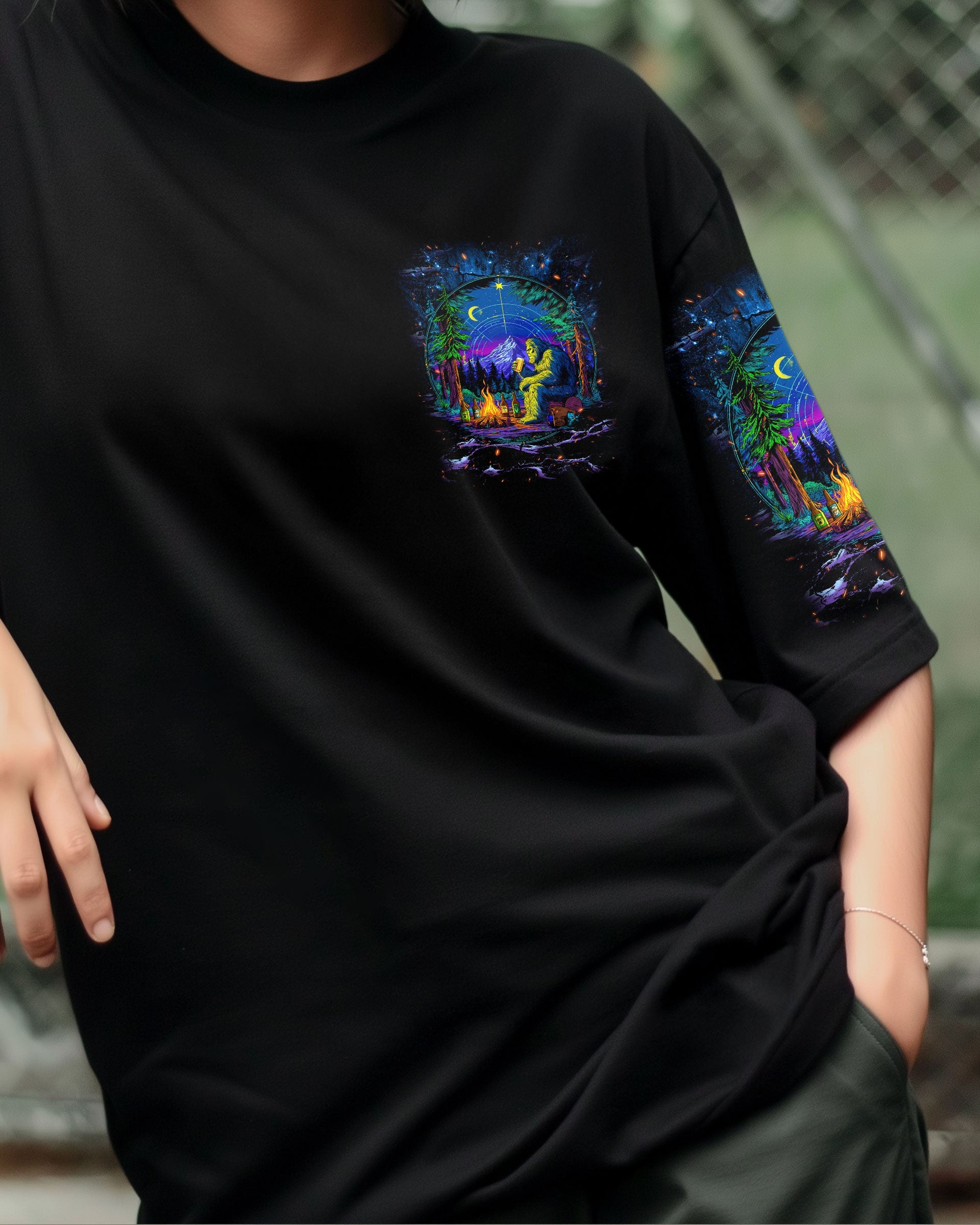 THE CLOSER I GET TO NATURE BIGFOOT ALL OVER PRINT - TLNT0409251