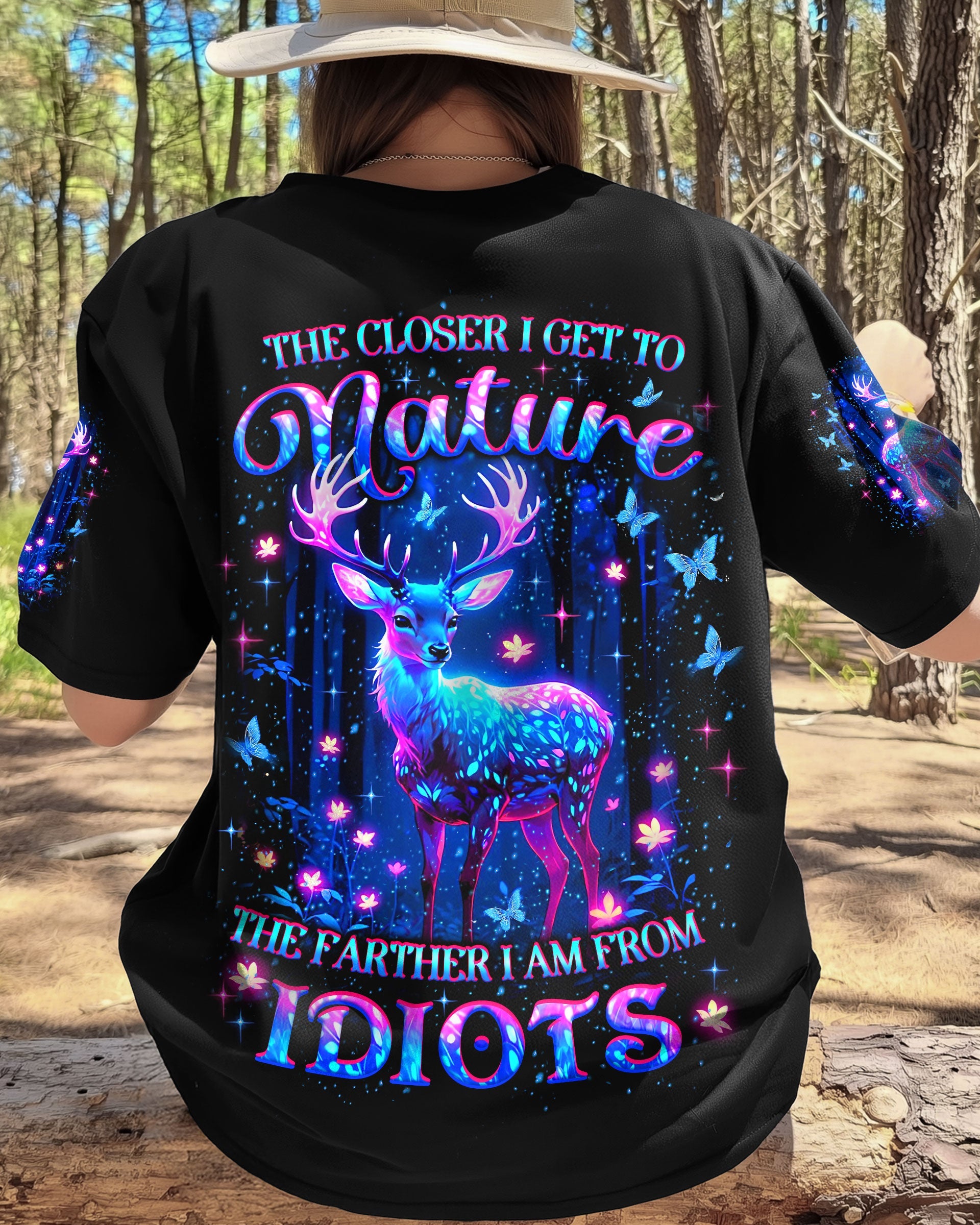 THE CLOSER I GET TO NATURE DEER ALL OVER PRINT - YHLT2609253