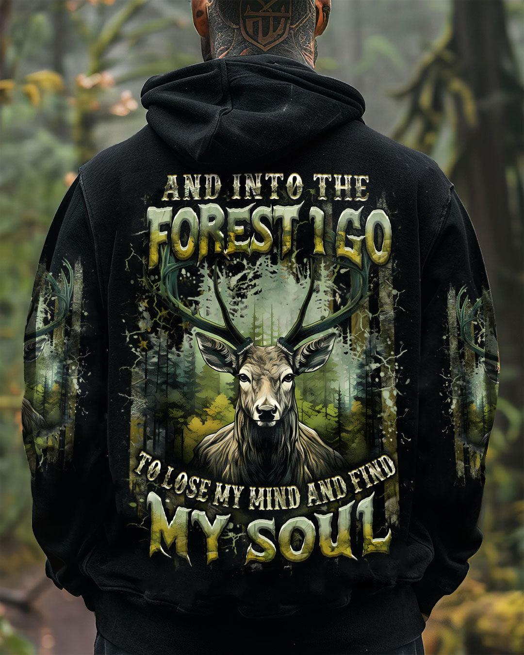 AND INTO THE FOREST I GO DEER ALL OVER PRINT - YHHN2409253