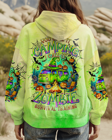 ZOMBIE SURVIVAL TRAINING CAMPING HALLOWEEN ALL OVER PRINT - TLTR2908242