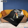 BlueJose Custom Name Billiards Shut Up & Shoot Blanket