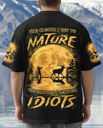 THE CLOSER I GET TO NATURE HUNTING DEER ALL OVER PRINT - YHLN2103253