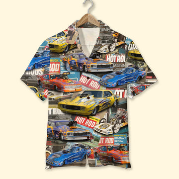 Bluejose Custom Drag Racing Car Photo Shirt, Gift For Racing Lovers