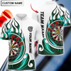 BlueJose Fire Blaster Darts Personalized Name, Team Name Shirt (4 Colors)
