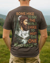BlueJose Some Hike To See The World Personalized Hiking Shirt - Brown