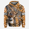 BlueJose Country Life, Personalized Hunting Hoodie With 3D Pattern Print, Personalized 3D Hoodie For Hunting Lover