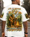 LIFE IS BETTER WITH A BEER AND A CAMPFIRE BIGFOOT ALL OVER PRINT - YHHN1009252
