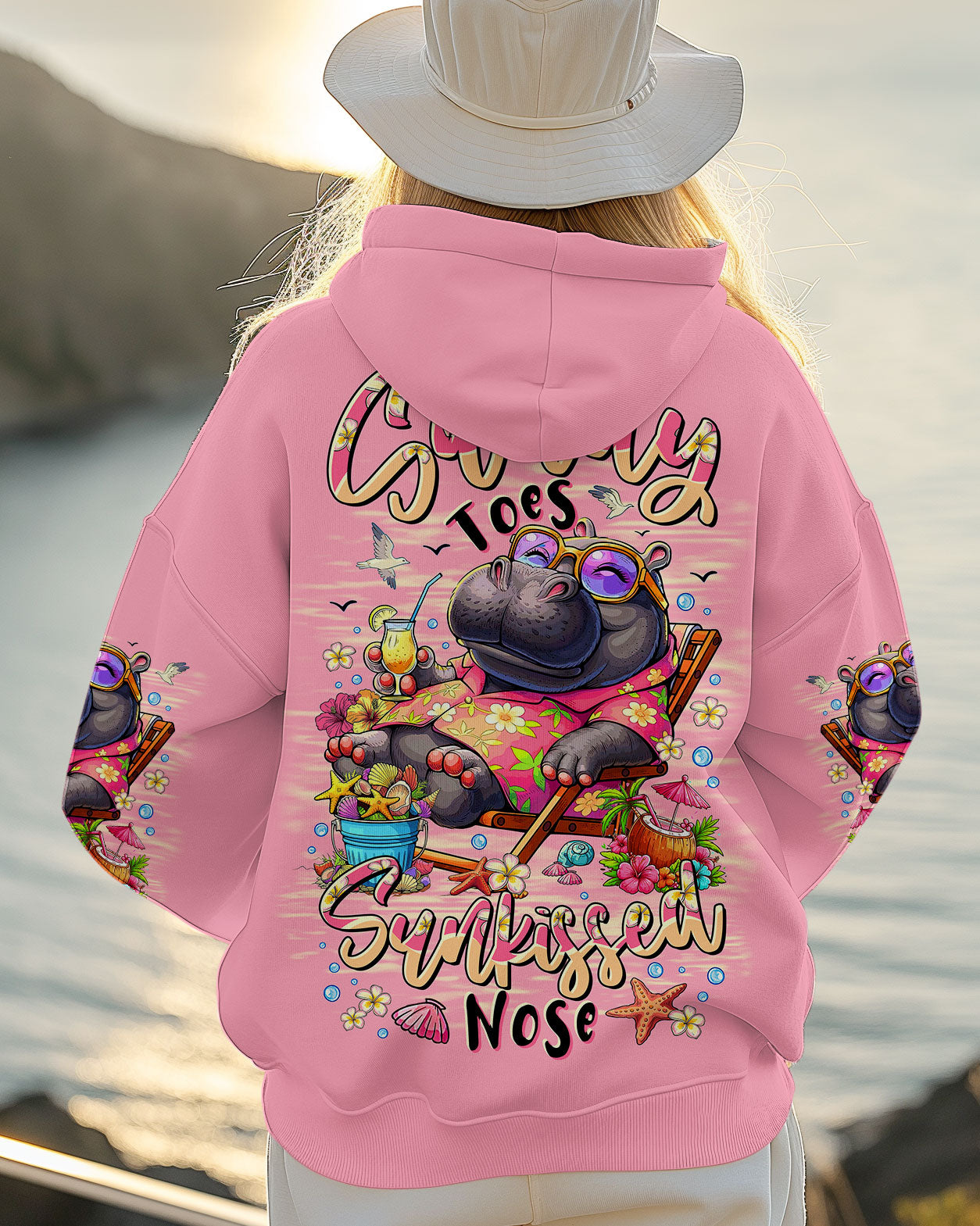 SANDY TOES SUNKISSED NOSE HIPPO ALL OVER PRINT - TLTR1207251