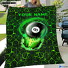 BlueJose Custom Name Billiards 8 Ball Green Blanket