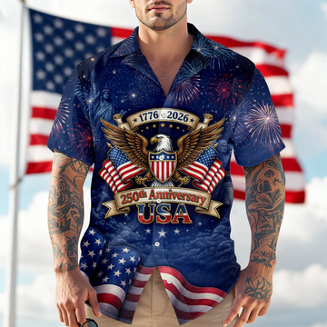 BlueJose Personalized 250th Anniversary 1776-2026 Hawaii Shirt