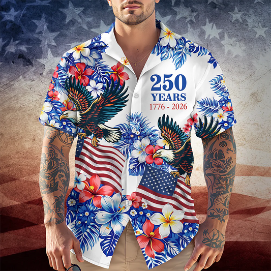 BlueJose American 250Th Anniversary Hawaii Shirt