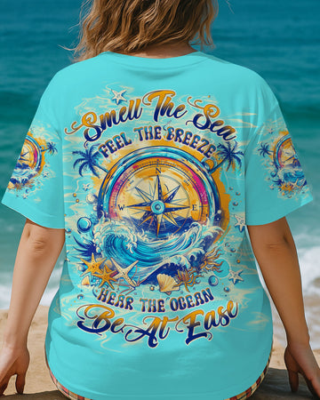 SMELL THE SEA FEEL THE BREEZE COMPASS ALL OVER PRINT - TLTW0204254