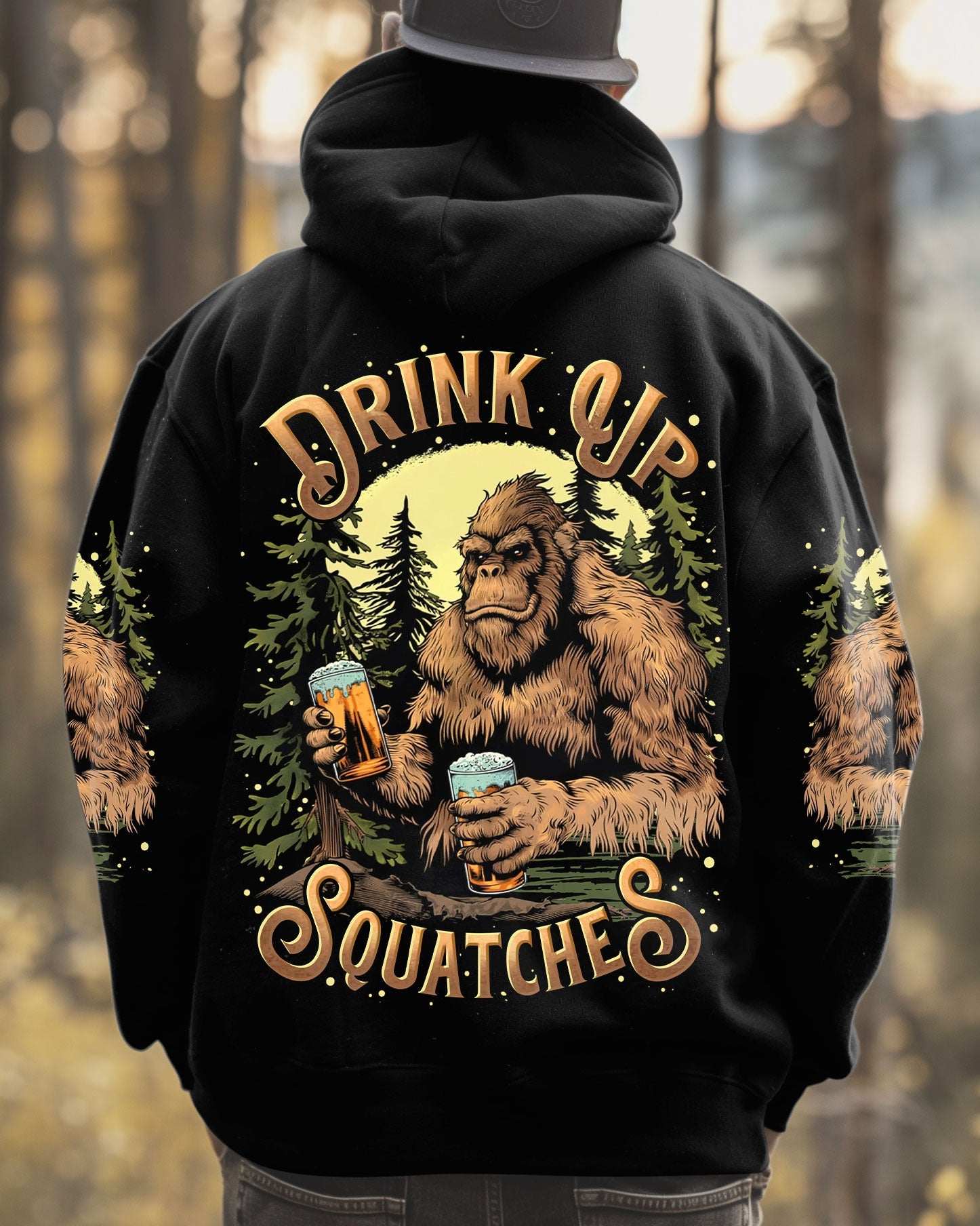 DRINK UP SQUATCHES BIGFOOT ALL OVER PRINT - TLTR0509252