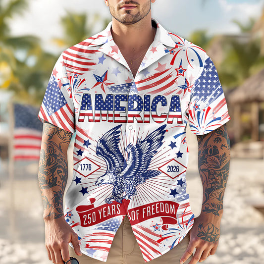 BlueJose America 250 Years Of Freedom Hawaiian Shirt