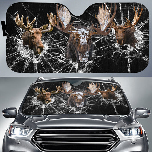 BlueJose Moose All Over Printed 3D Sun Shade